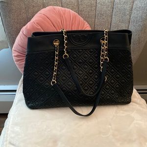 Tory Burch Fleming quilted tote bag